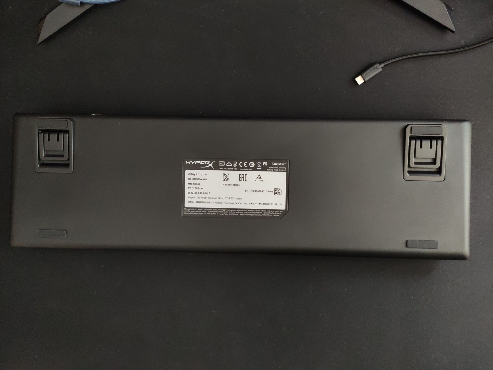 Клавіатура HyperX Alloy Origins USB Red Switch
KB6RDX-R