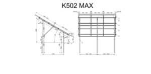 Konstrukcja Gruntowa K502 na 8 paneli MAX PION