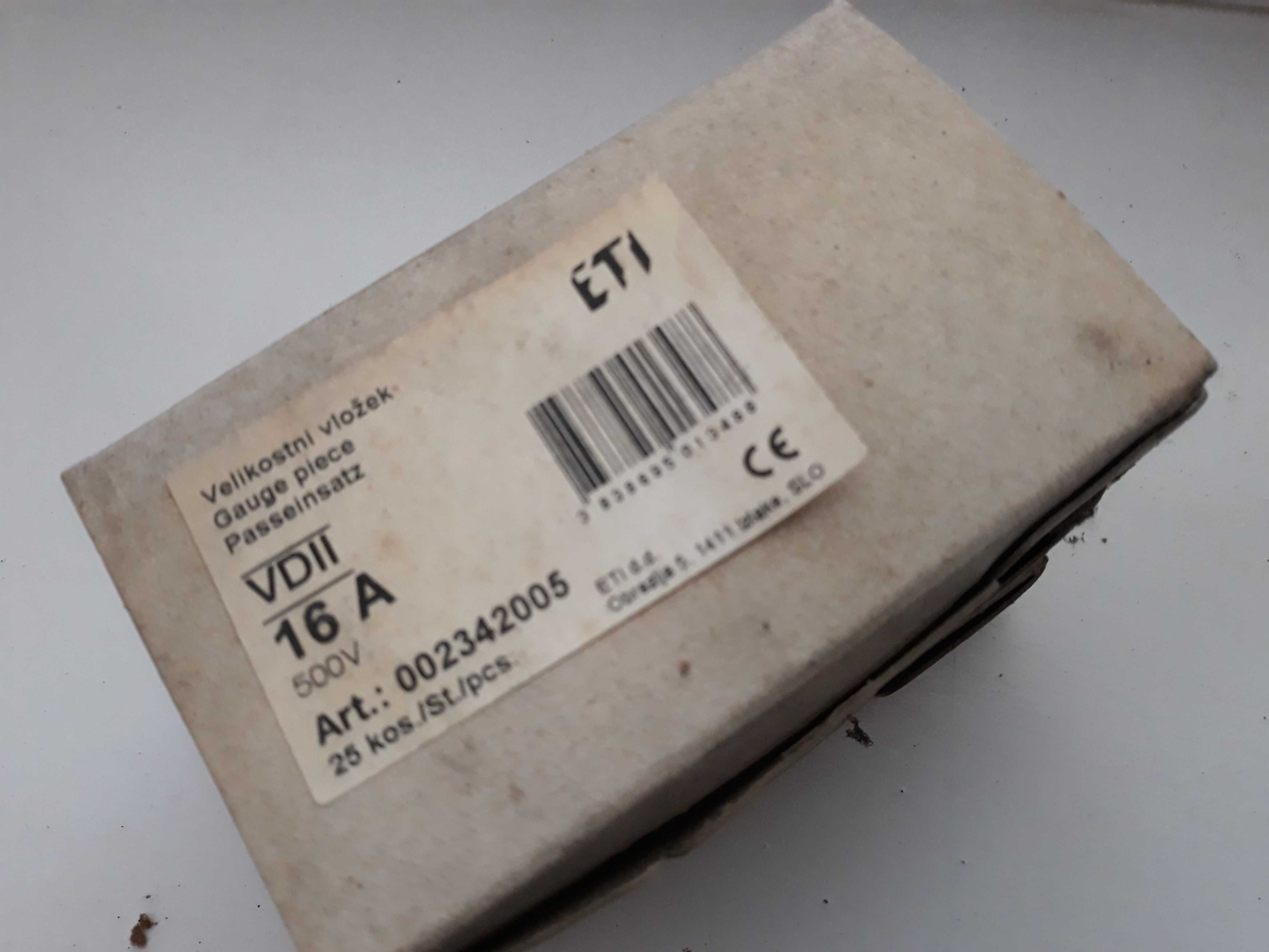 ETI 16 A Wstawka kalibrowa VD II 40 szt.
