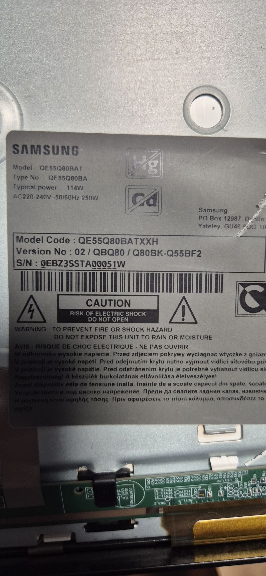 Samsung Smart TV QE55Q80 Moduł B.N.4.4.0.1.0.4.6.W