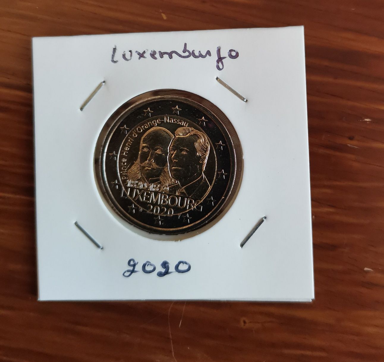 Moeda comemorativa de 2€ - Luxemburgo 2020 – Prince Henri