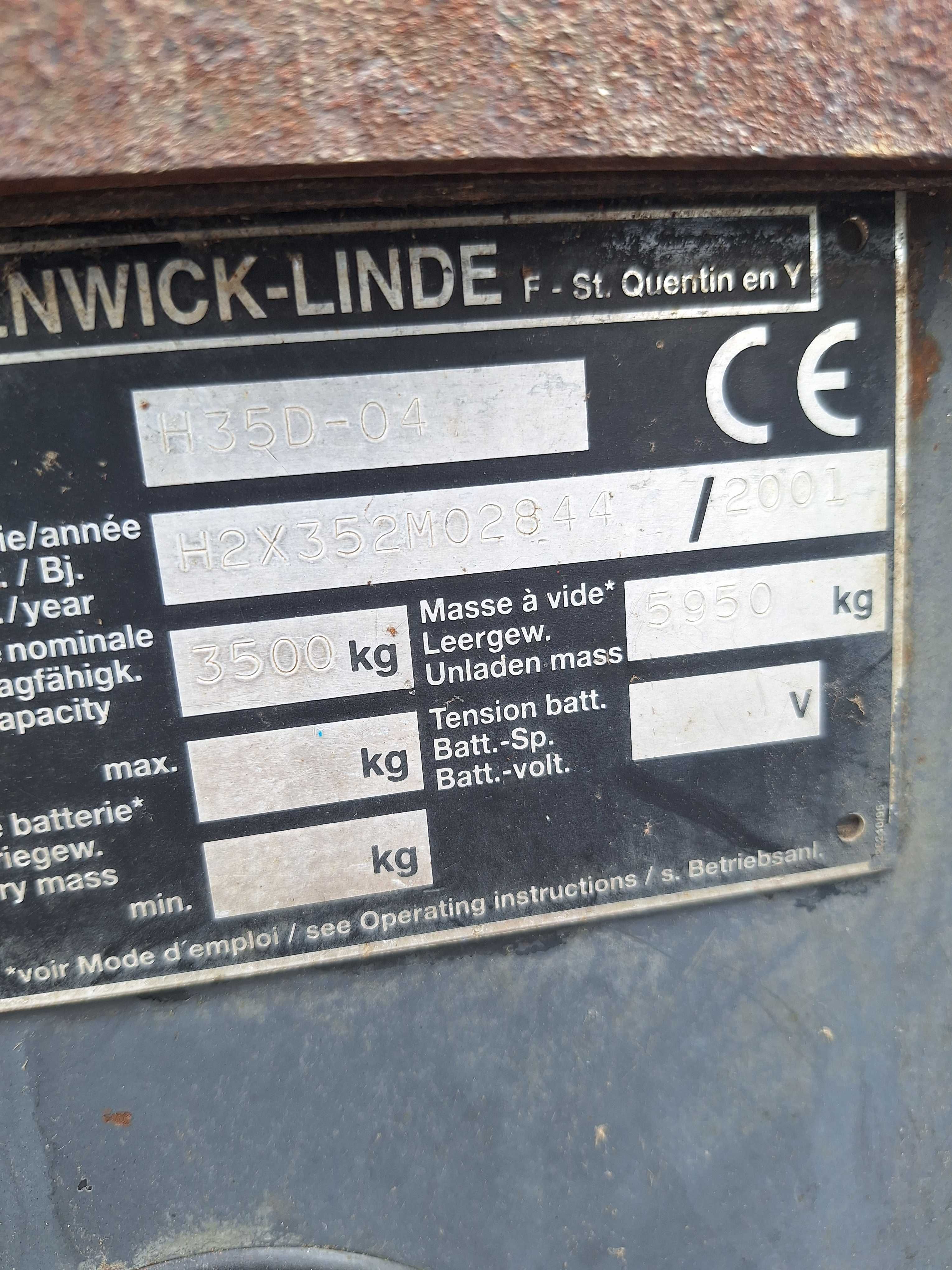 Empilhador linde H35 2001