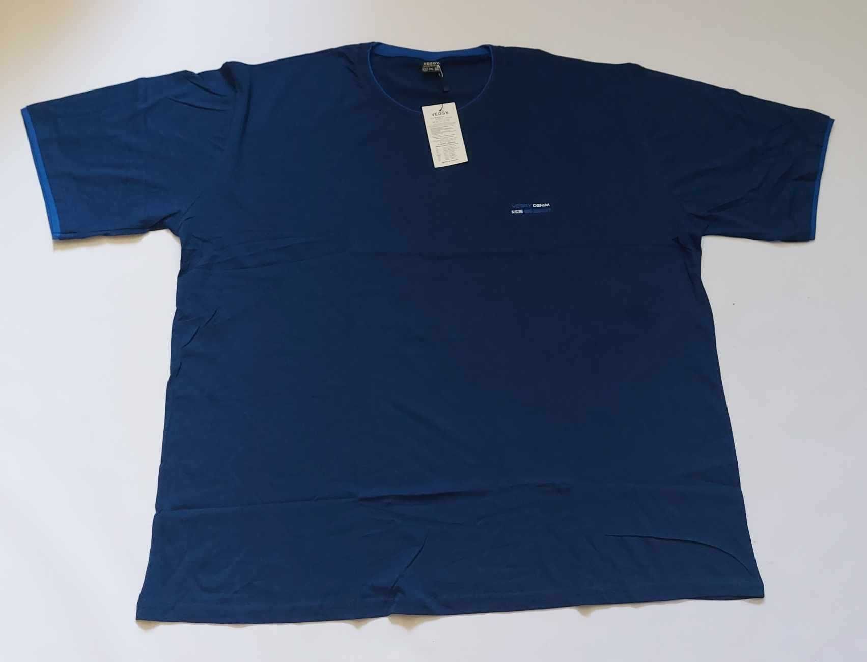 Koszulka męska T-shirt męski turecki bawełna VEGGY r. 8XL obwód 176 cm