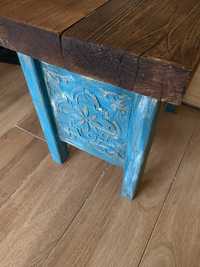 Stolik szafka drewniana vintage boho WYSYŁKA