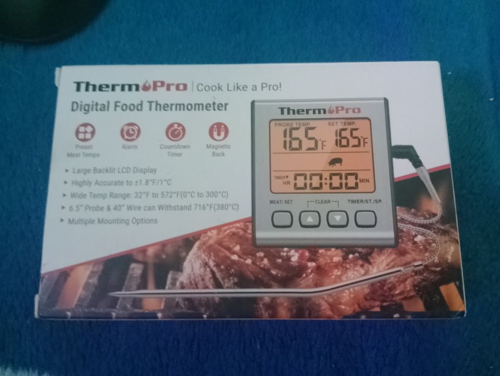 термометр для приготування їжі ThermoPro TP-16s (-10°C до 300°C) + тай