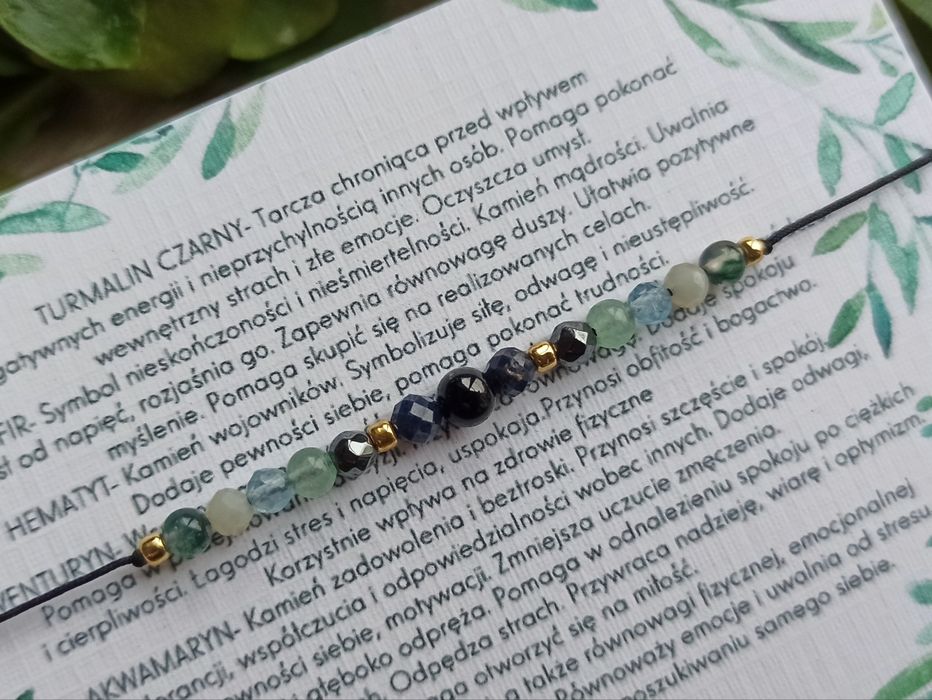 Bransoletka na szczęście, kamienie amulet, zdrowie