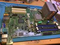 Материнская плата Fujitsu Siemens + процессор, память, корпус