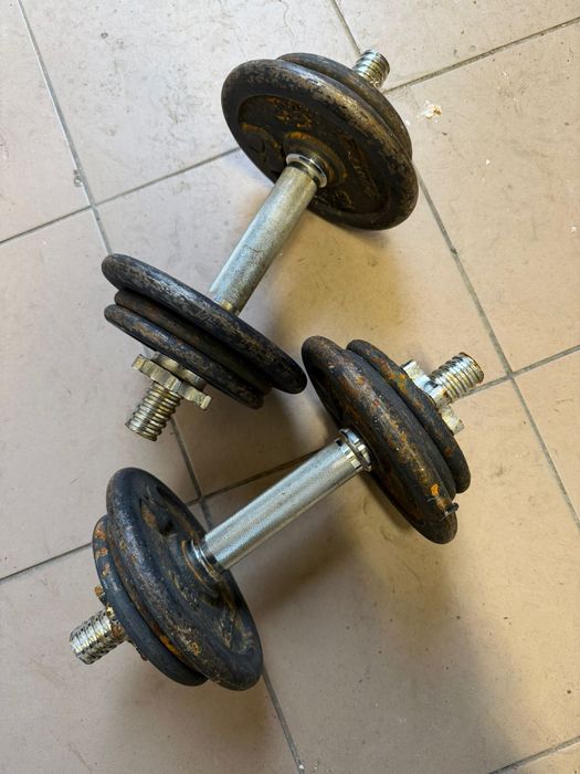 Hantle 2x8kg plus gryf