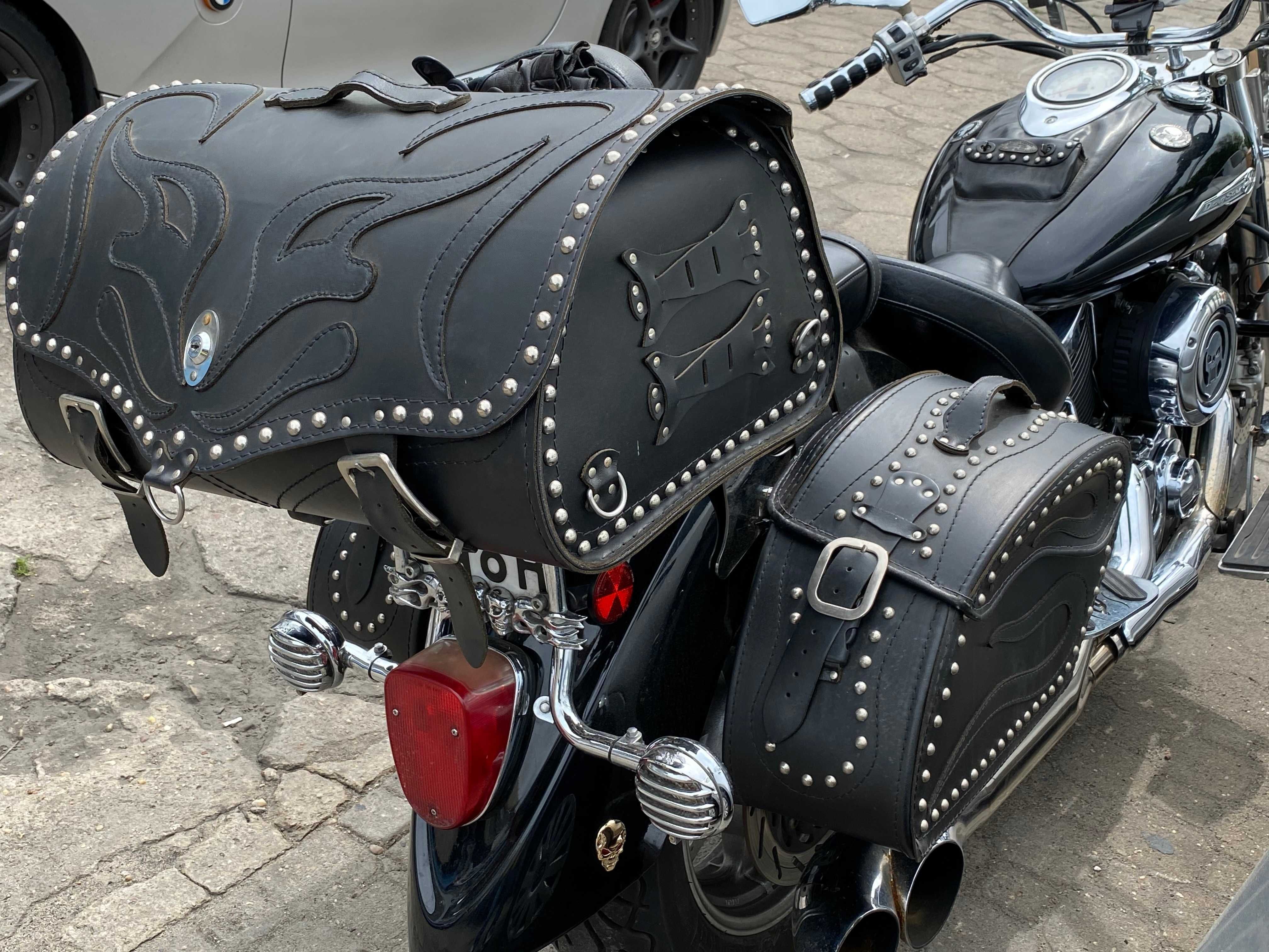 Kufer  skórzany  honda yamaha suzuki kawasaki