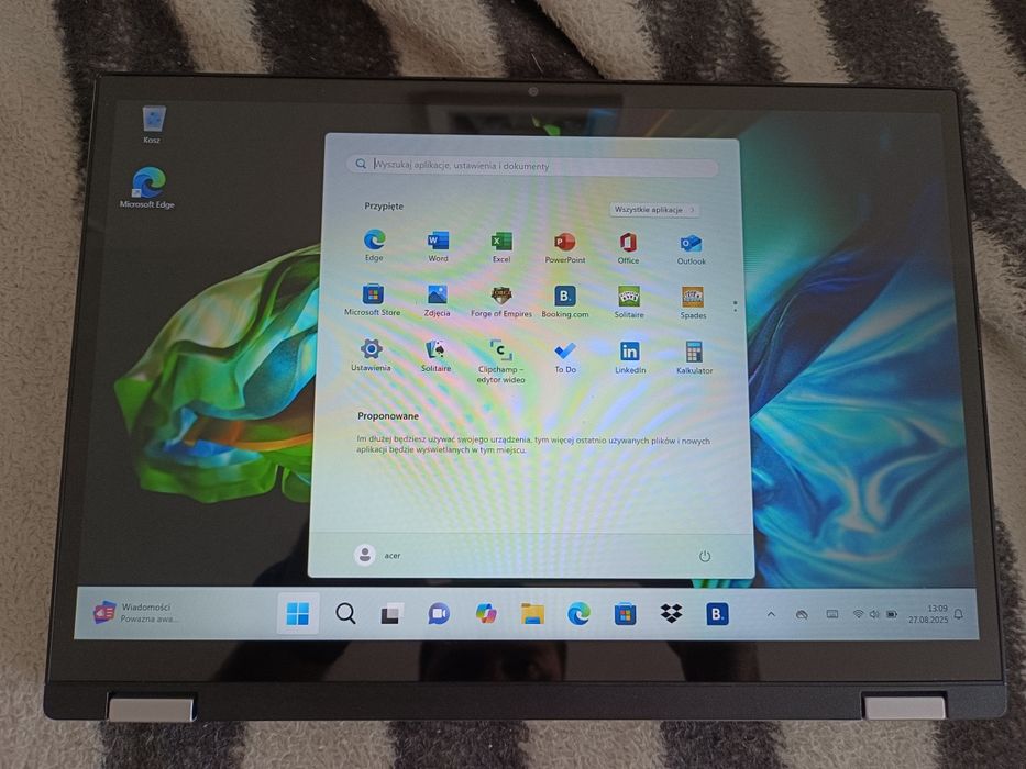 Tablet Laptop 2w1 Acer Aspire 3 Spin 14" i3-N305/8GB/256GB SSD W11 gw.