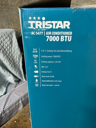 Ar Condicionado Portátil Tristar AC-5477, 7000BTU