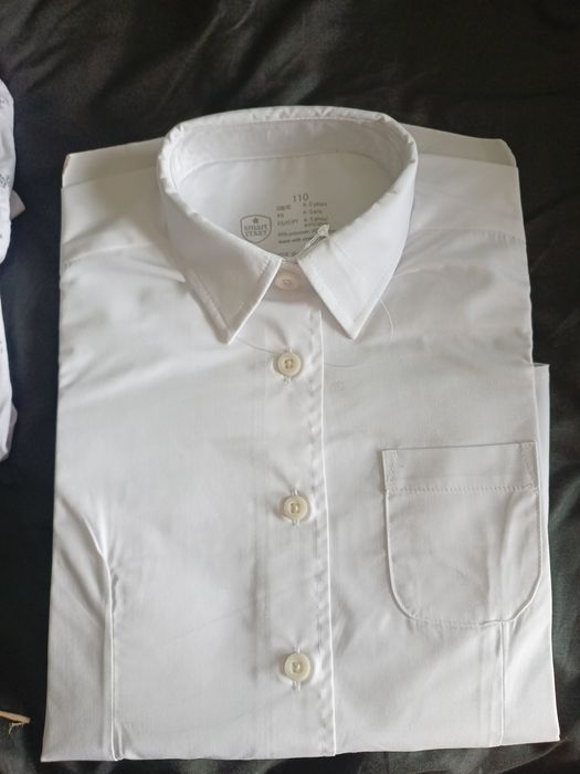 Biała koszula 110 krótki rękaw