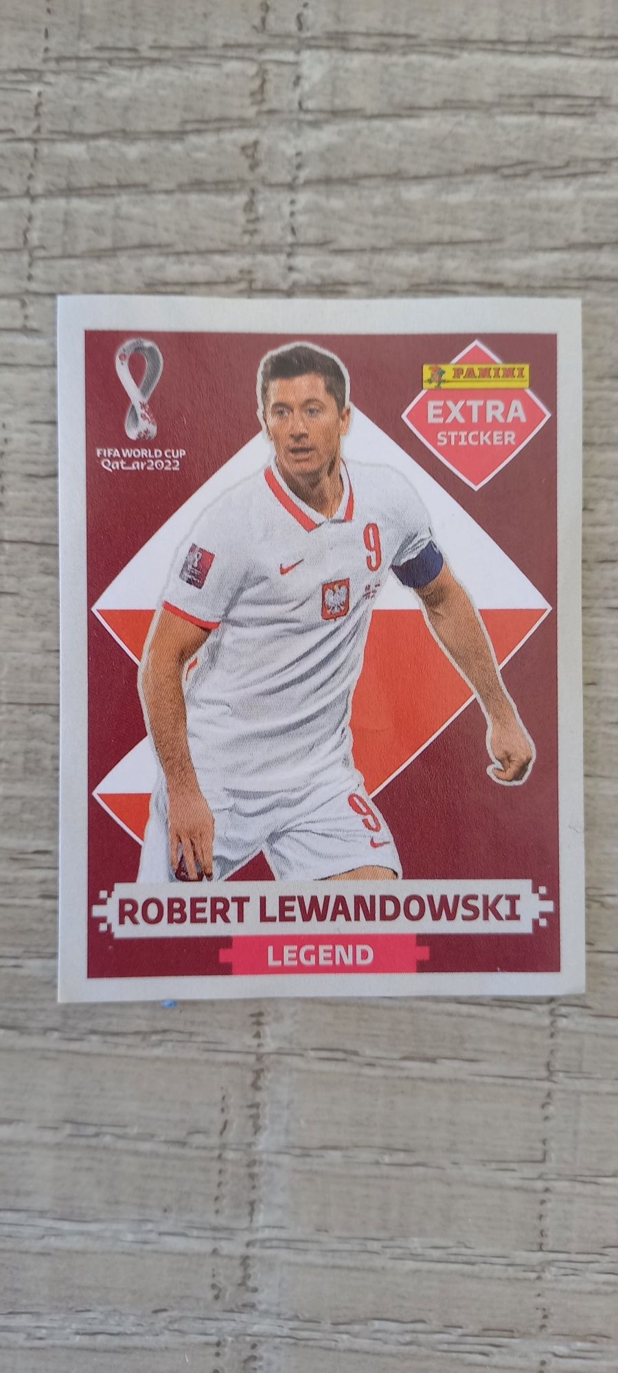 Cromo Caderneta Mundial 2022 - Lewandowski Legend Bordeaux