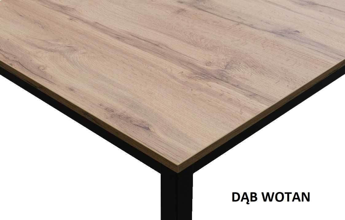 Stół stalowy do kuchni + taborety DĄB WOTAN, CRAFT ZŁOTY LUB SONOMA