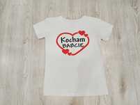Koszulka biała T-shirt biały Kocham Babcię S/M 36/38