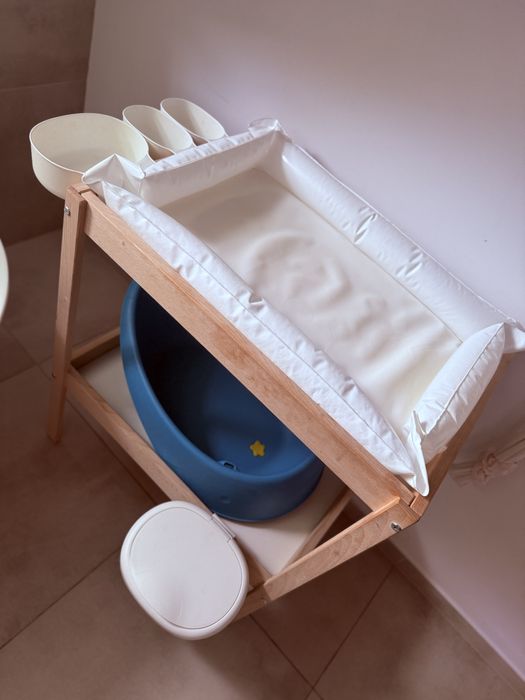 Przewijak stojak stelaż IKEA + organizery