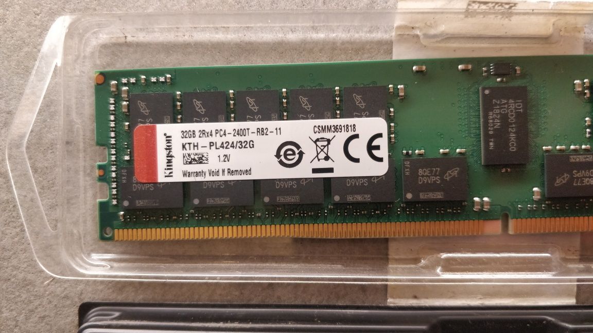 Pamięć RAM 32GB DDR4 PC4 32 GB KTH-PL424/32G DDR4 2400 MHz Kingston