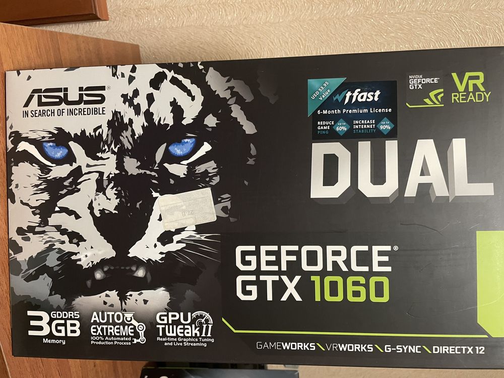 Відеокарта ASUS GTX 1060 3GB