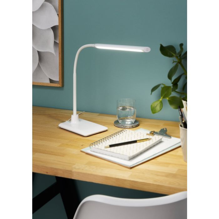 LAROA Lampa stołowa biurkowa LED biała
