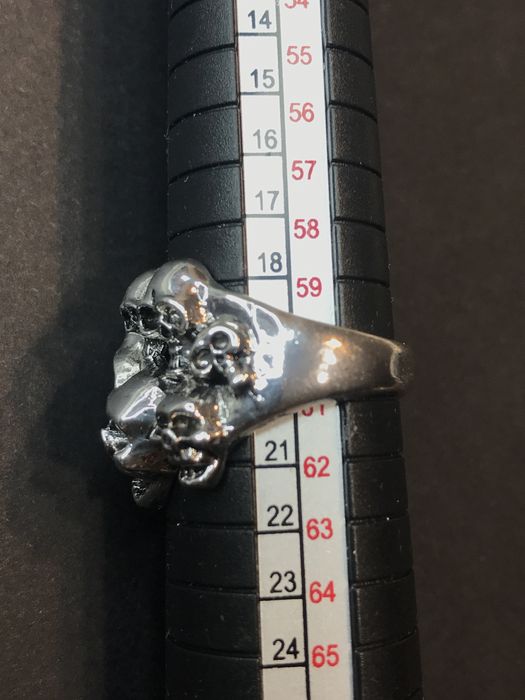 Pierscionek #czaszki gotycki 20mm
