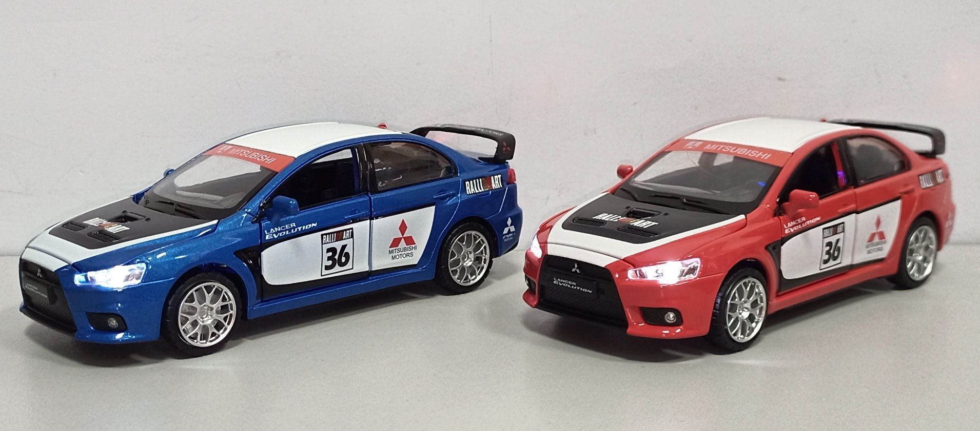 Mitsubishi Lancer Evolution Ралли модель 1:32 ТМ "Автопром". Металл.