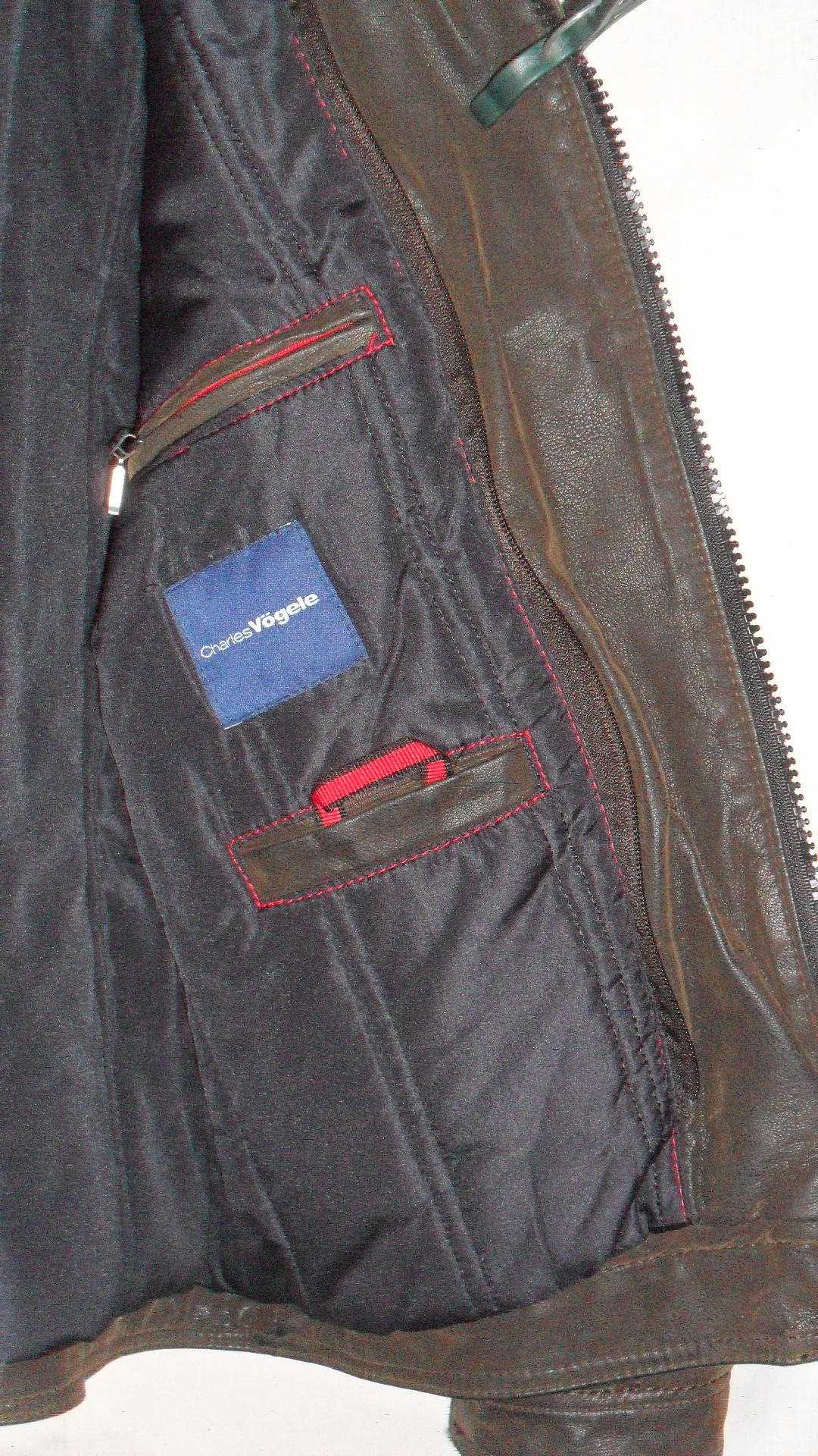 куртка деми бренд  кожа лазерка Vogele Uk S (46)