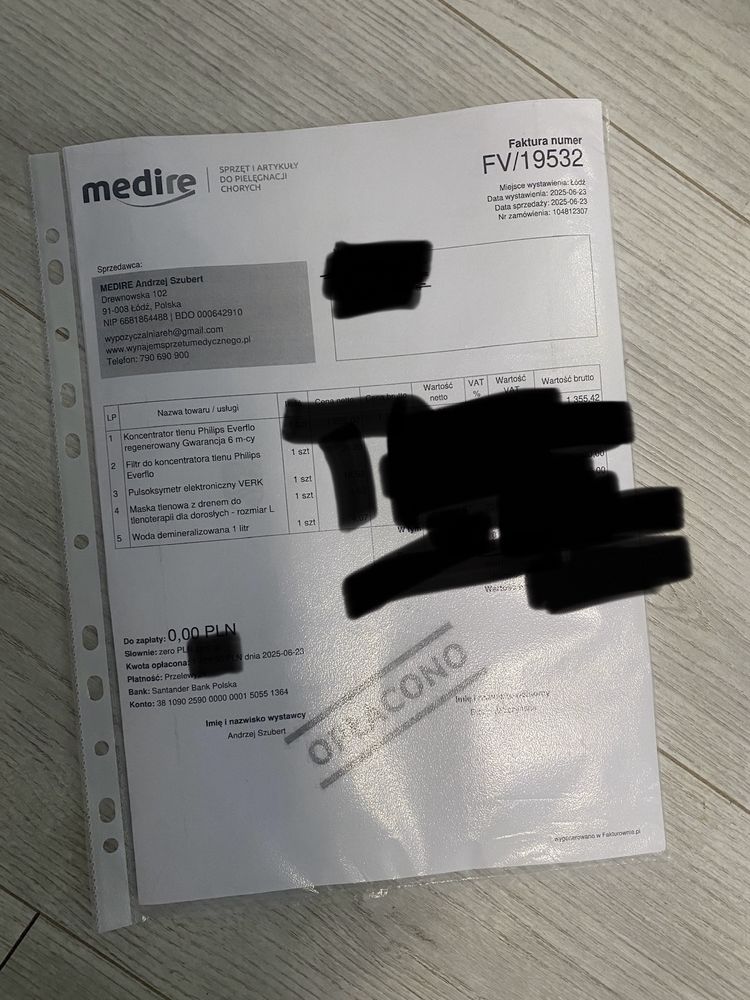 Koncentrator tlenu Philips Everflo regenerowany