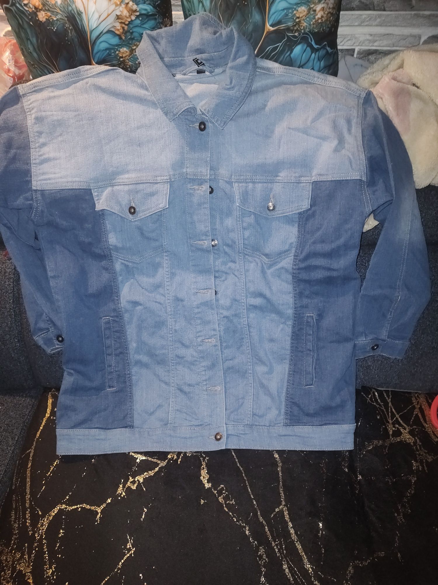 Katana jeansowa plus size
