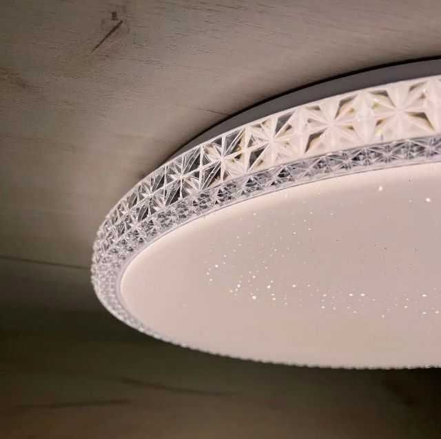 Люстра Кришталь світильник led Стельовий, бра 24-90W з пультом