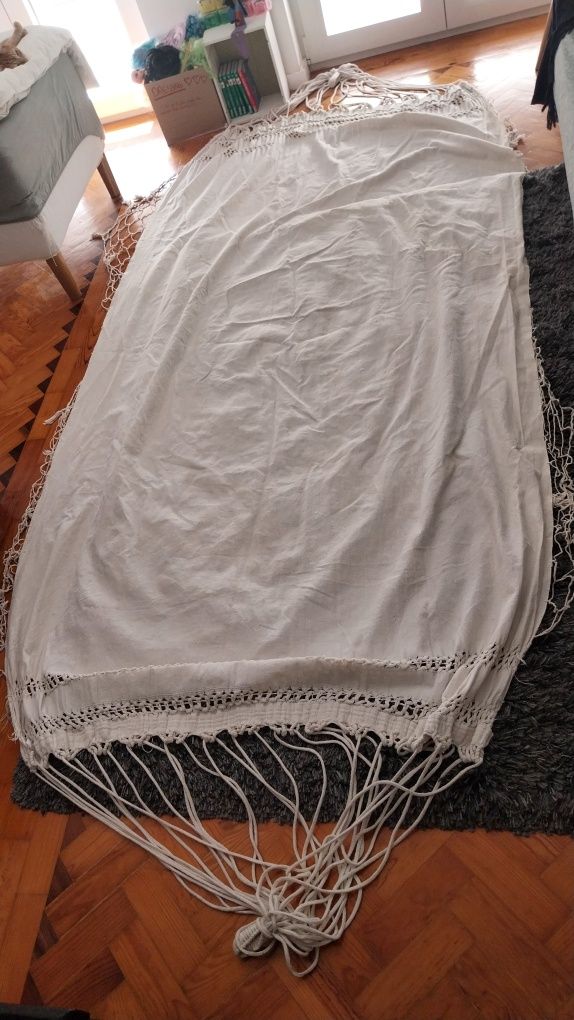 Cama de rede branco doble
