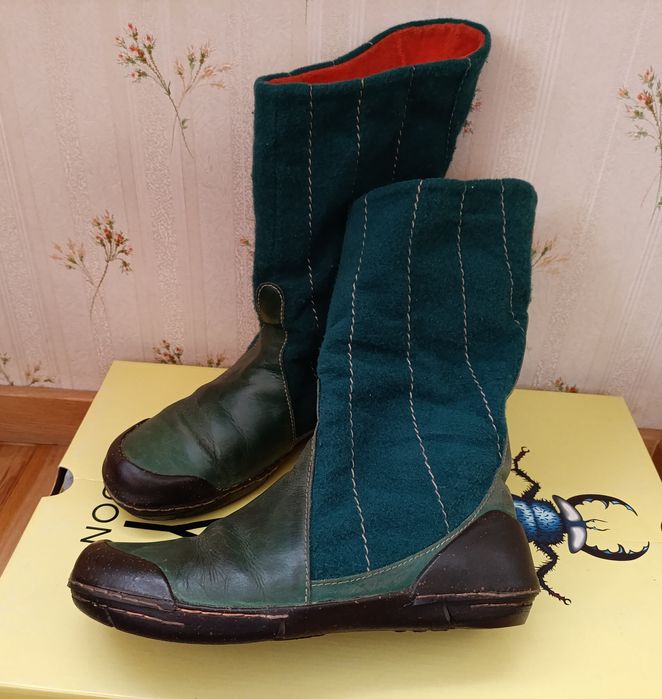 Дизайнерські вінтажні чоботи FLY london 39р, 25см
