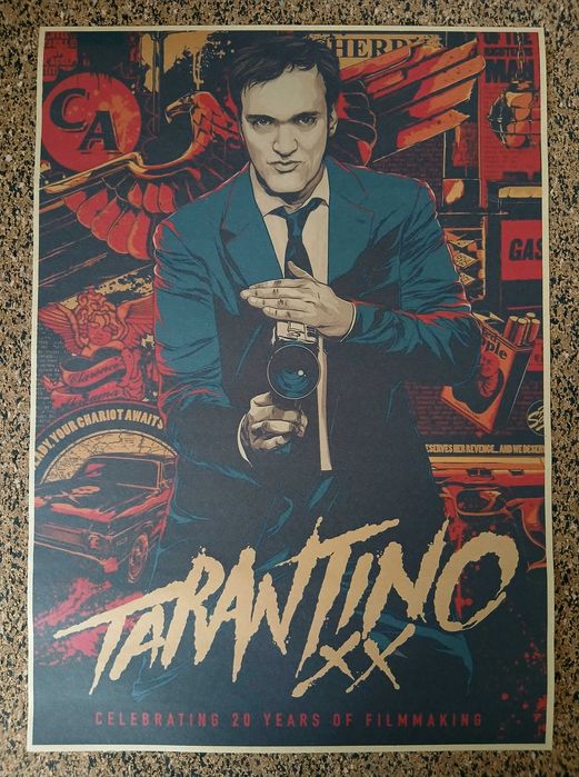 Poster - Tarantino XX 20 Years of Filmaking (papel kraft, 30x42 cm)