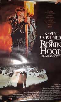 Plakat z filmu Robbin Hood Kevin Costner.