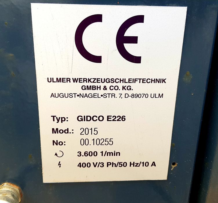 Szlifierka narzędziowa ULMER GIDCO E226 NOWE