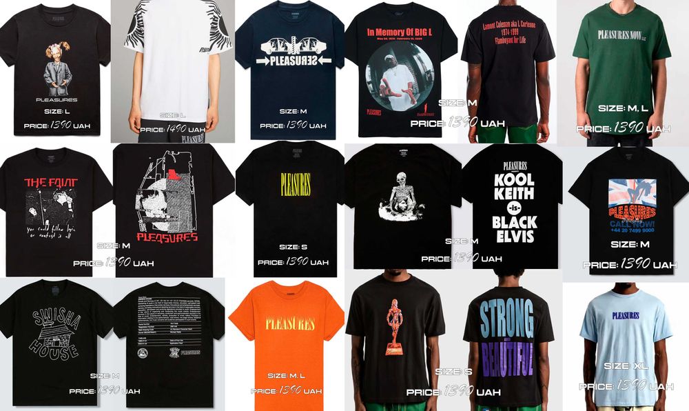 Футболка Pleasures - Rap Merch BBC ACW