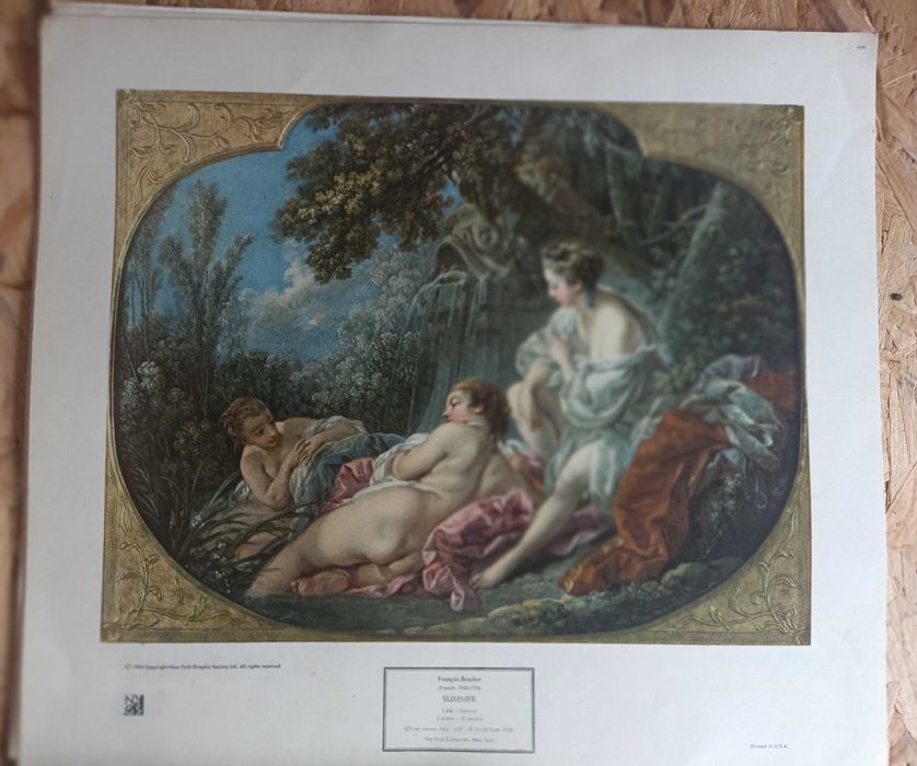 Coleção gravuras 4 estações de François Boucher