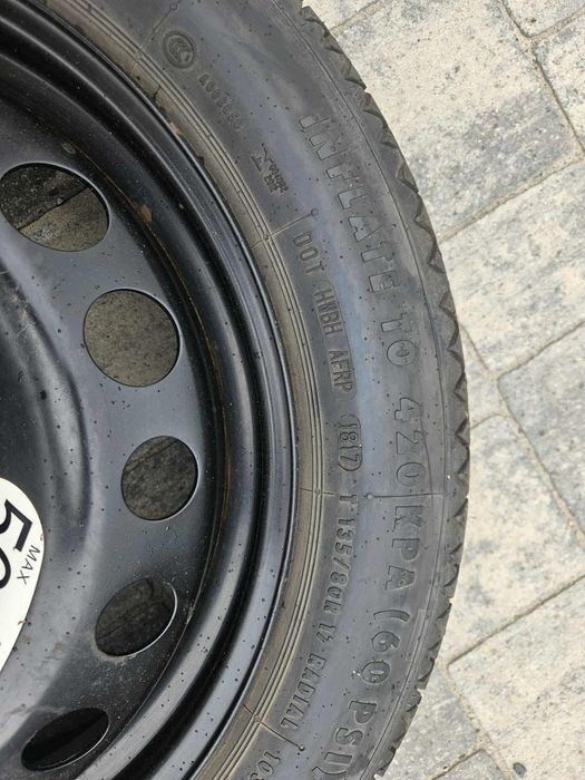 Koło dojazdowe zapasowe 17” 135/70 – 5x114.3