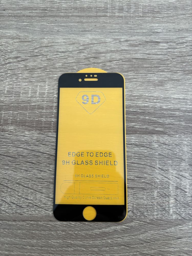 Захисне скло чорне на iphone 7,8 защитное стекло на айфон черное