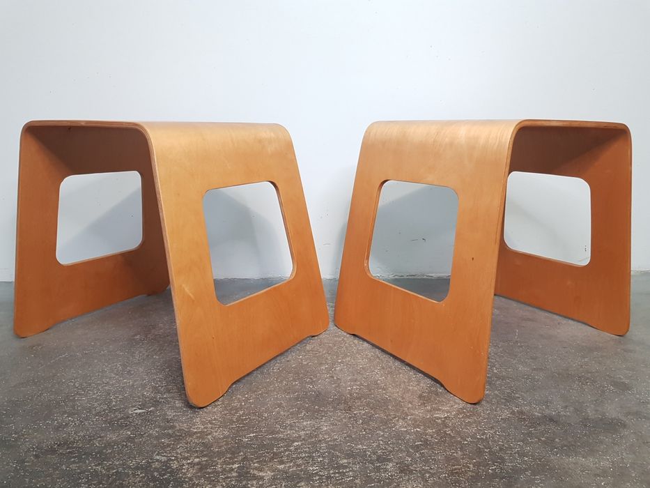 Stołek BENJAMIN proj. Lisy Norinder - IKEA - lata 90 - Stolik -Vintage