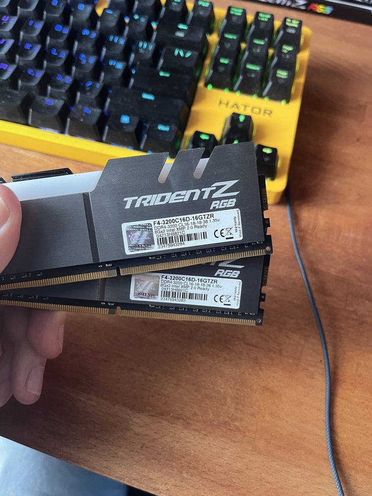 G.Skill TridentZ rgb ddr4 16gb(8gbx2) 3200