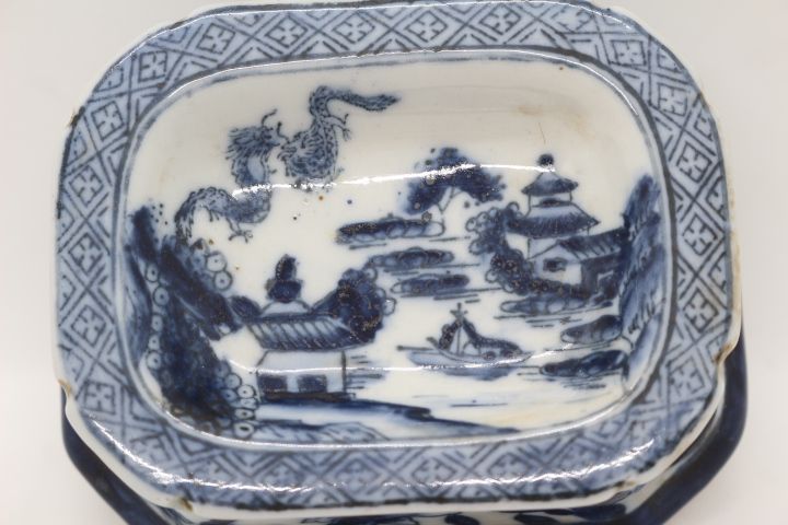 Saleiro Porcelana Chinesa " China Azul " Lago XX