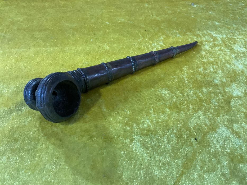 Cachimbo todo em metal trabalho em cobre