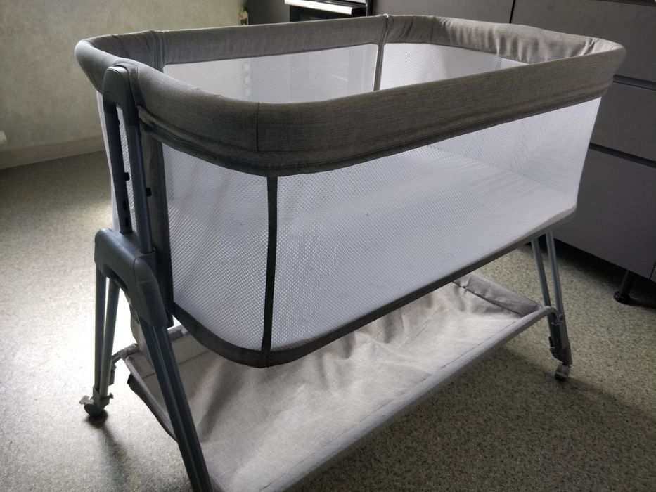 Ліжко приставне Lionelo Luna Grey Concrete (LO-LUNA GREY CONCRETE)