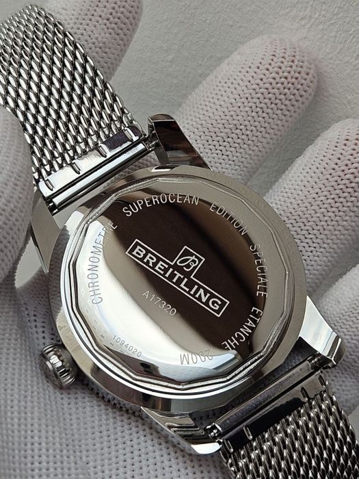 Швейцарские часы Breitling B20 Silver-Blue