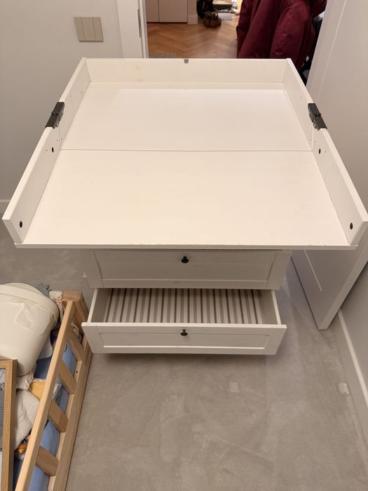 Sundvik meble szafa + przewijak białe drewniane IKEA, Warszawa