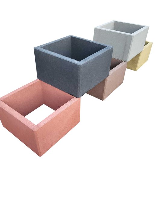 Gazony kwadratowe 40x40x30 donice betonowe ogrodzenie. Wysyłka.