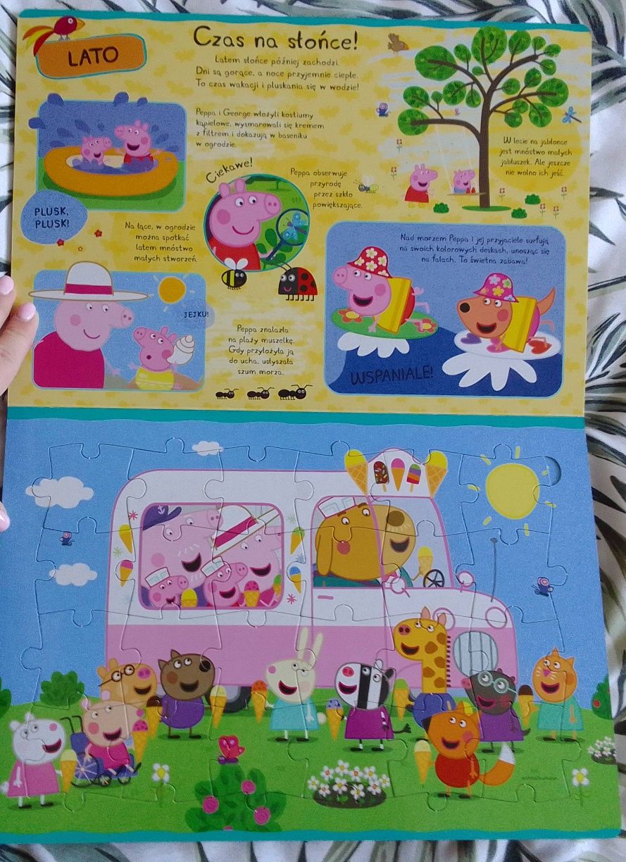 Książka Świnka Peppa z puzzlami