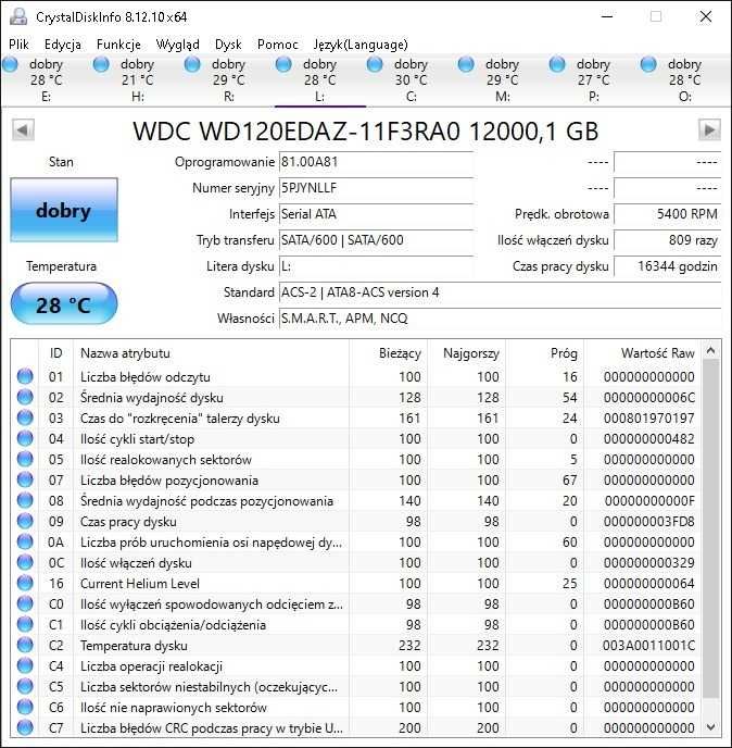 Dysk 12tb Western Digital WD (9sztuk)
