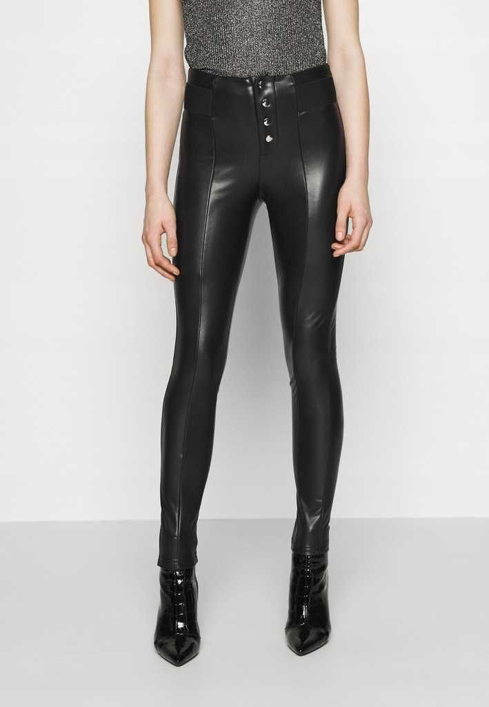 Only legginsy skóra ekologiczna spodnie czarne xs 34