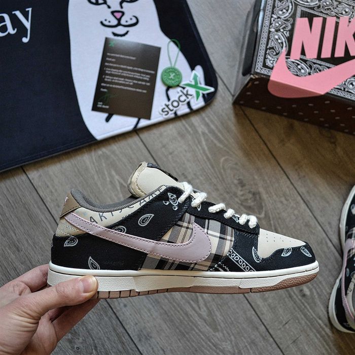 Мужские кроссовки Travis Scott x Nike SB Dunk Low 'Cactus Jack' 40-45